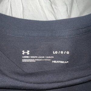 Under Armour Project Rock Longsleeve L, black, red, and gold